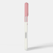 Monogram Pink Bow Coquette Case-Mate iPhone Hülle (Rückseite / Rechts)