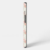Monogram Pink Bow Coquette iPhone Hülle (Linke Seite)