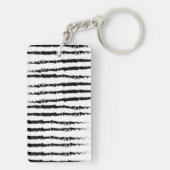 Monogram Pink Cactus pattern Schlüsselanhänger (Rückseite)