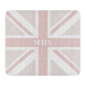 Monogram Pink Cutting Board Schneidebrett (Vorderseite)