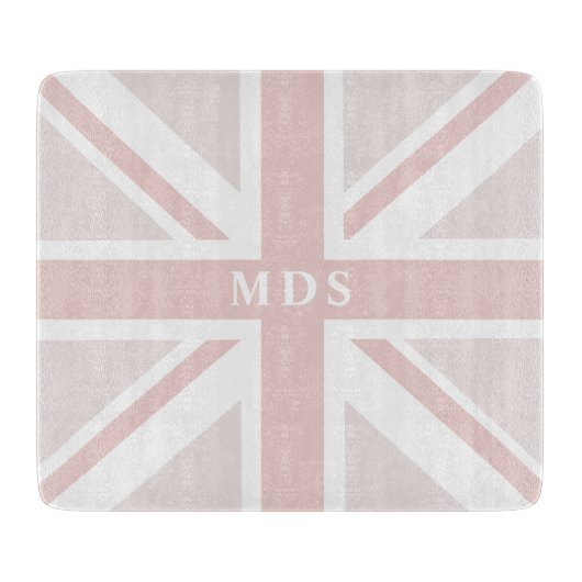Monogram Pink Cutting Board Schneidebrett (Vorderseite)
