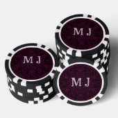 Monogram Pink Dreams Kaleidoskop Muster Pokerchips (Stapel)