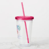 Monogram Pink Flamingo Acryltrinkbecher (Links)