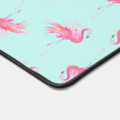 Monogram Pink Flamingo Niedlich Schreibtischunterlage (Ecke)
