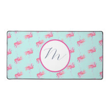 Monogram Pink Flamingo Niedlich