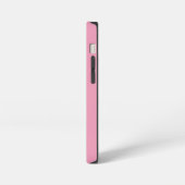 Monogram Pink Floral Letter V iPhone Case Hülle (Linke Seite)