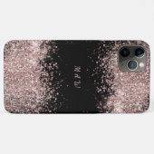 Monogram Pink Glam Case-Mate iPhone Hülle (Rückseite (Horizontal))