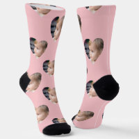 Monogram Pink Hearts Kids Foto Custom Face
