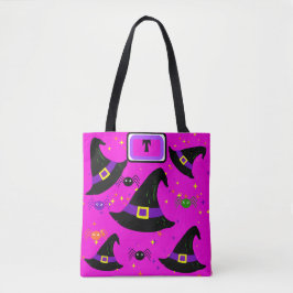 Monogram Pink Hexen Halloween Hats Tasche