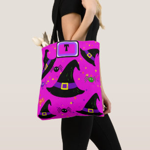 Monogram Pink Hexen Halloween Hats Tasche