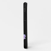 Monogram Pink Lila Peonies Chic Retro Typografie Case-Mate iPhone Hülle (Hinten/Links)