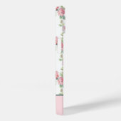 Monogram Pink Rose Blumengrün Blume Case-Mate iPhone Hülle (Rückseite / Rechts)