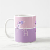 Monogram Pink Rose's Cottagecore Kaffeetasse (Links)