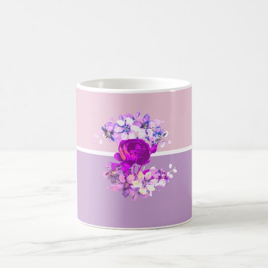 Monogram Pink Rose's Cottagecore Kaffeetasse