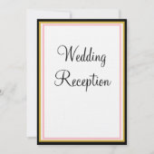 Monogram Pink Roses Wedding Mr. and Mrs. Einladung (Vorderseite)