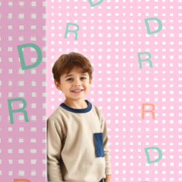 Monogram pink tapete