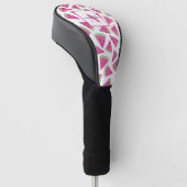 Monogram Pink Tropical Watermelon Muster Golf Headcover (angewinkelt)
