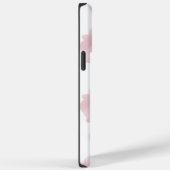 Monogram Pink Watercolor Wash Splash Background Case-Mate iPhone Hülle (Rückseite / Rechts)