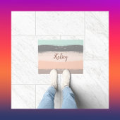 Monogram Pinselstriche farbenfroh | Fußmatte