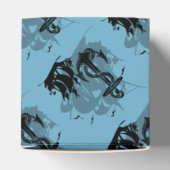 Monogram Pirate Ship & Anchor Cube Favor Box Geschenkschachtel (Oben)