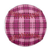 Monogram Pixel Kariert_Magenta-Black Baseball (Vorderseite)