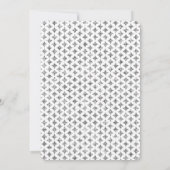 Monogram Playing Card 25. Hochzeitstag Einladung (Rückseite)