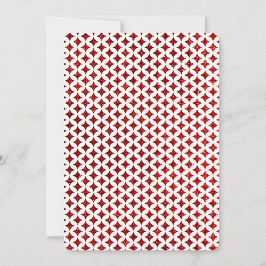 Monogram Playing Card Hochzeitskarte Save the Date (Rückseite)