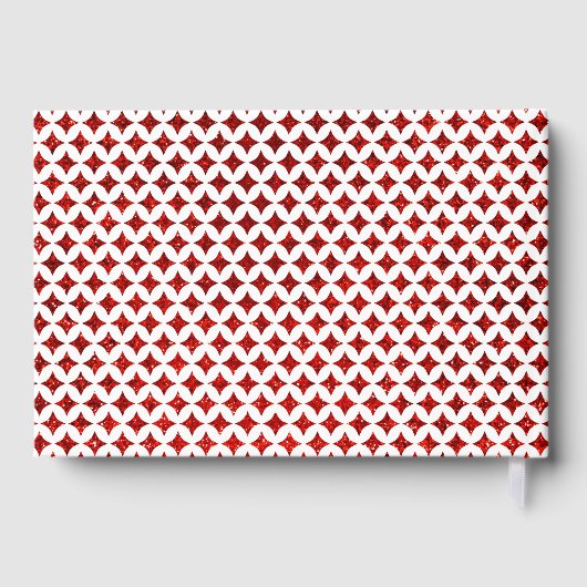 Monogram Playing Card Hochzeitskollektion Gästebuch (Rückseite)