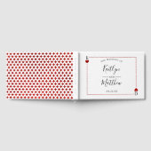 Monogram Playing Card Hochzeitskollektion Gästebuch (Voll)