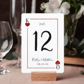 Monogram Playing Card Wedding Collection Tabelle N Einladung