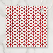 Monogram Playing Card Wedding Save the Date Geschenkanhänger (Rückseite)