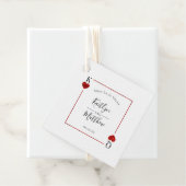 Monogram Playing Card Wedding Save the Date Geschenkanhänger (Beispiel)
