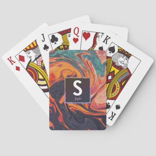 Monogram Playing Cards Spielkarten (Rückseite)