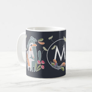 Monogram Podenco Dog und Galgo Cartoon Kaffeekoffe Kaffeetasse