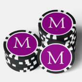 Monogram-Poker-Chips für Buchstaben und Farben Pokerchips (Stapel)