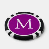 Monogram-Poker-Chips für Buchstaben und Farben Pokerchips (Einzeln)