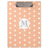 Monogram Polk-a-dot Klemmbrett (Vorderseite)