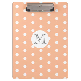 Monogram Polk-a-dot Klemmbrett