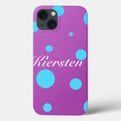 Monogram Polka Dot iPad Case (Rückseite)