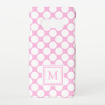 Monogram Polka Dots Collection - Rosa Samsung Galaxy S10E Hülle<br><div class="desc">Fühlen Sie sich frei, das Design nach Ihren eigenen Vorlieben zu ändern. Sie können den Designstandort, die Ausrichtung, die Hintergrundfarben und die Größe ändern. Außerdem können Sie Ihren eigenen Text oder Slogan Set seinen Schriftart, Ort und Größe hinzufügen, um das ultimative persönliche Geschenk für Sie und Ihre Lieben zu schaffen....</div>