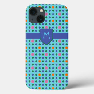Monogram Polka Dots Custom iPad Mini Case