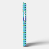 Monogram Polka Dots Custom iPad Mini Case (Rückseite / Links)