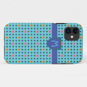 Monogram Polka Dots Custom iPhone 5 Xtreme Case (Rückseite (Horizontal))