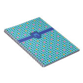 Monogram Polka Dots Custom Notebook oder Jotter Notizblock (Rechte Seite)
