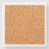 Monogram & Polka Dots Sandstone Untersetzer (Rückseite)