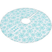 Monogram Polyester Weihnachtsbaumdecke (Schrägansicht)