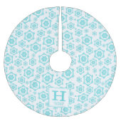 Monogram Polyester Weihnachtsbaumdecke (Vorderseite)