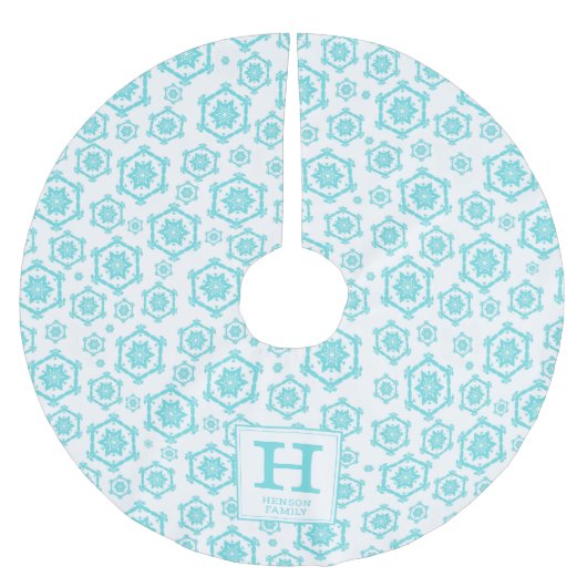 Monogram Polyester Weihnachtsbaumdecke (Vorderseite)