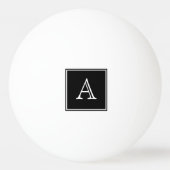 Monogram Pong Ball Tischtennisball (Rückseite)