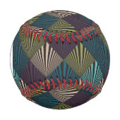 Monogram Pop Art Hintergrund Baseball (Vorderseite)